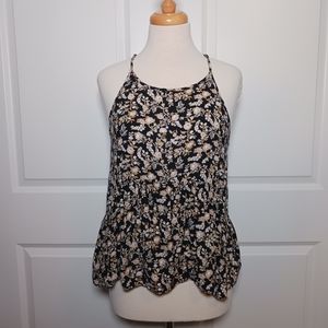 American Eagle High Neck Babydoll Tank Top